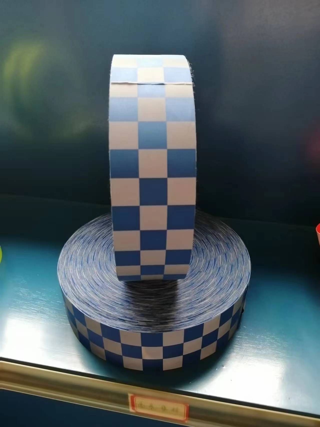 Grey blue  printed reflective tape