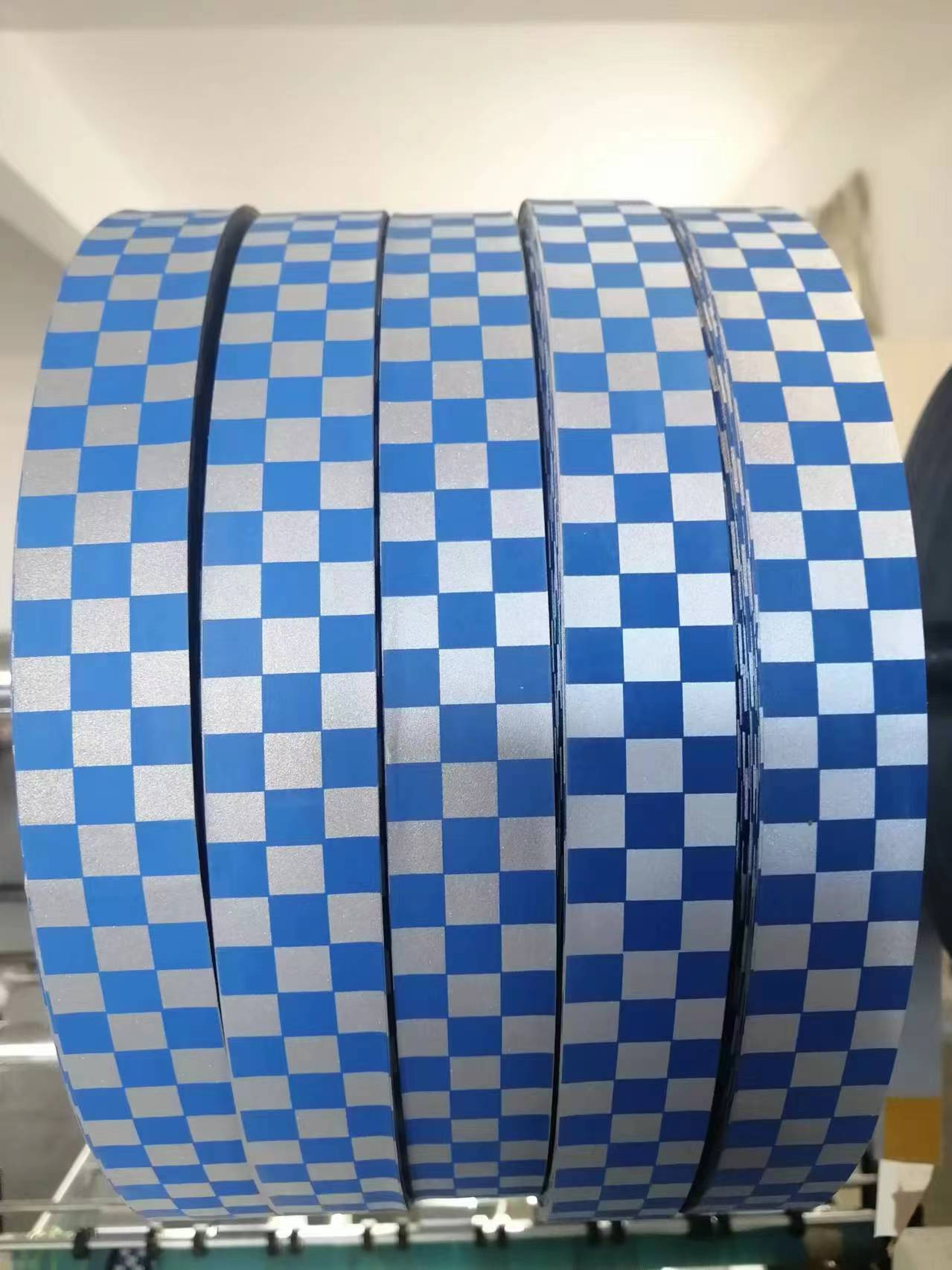 Grey blue  printed reflective tape